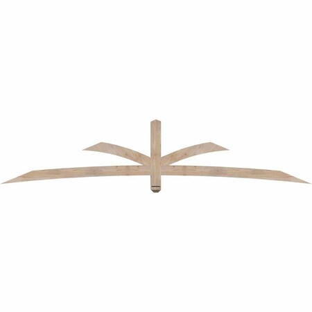 Ekena Millwork Davenport Smooth Timber Gable Bracket, Douglas Fir, 108"W x 22"H x 3 1/2"D x 3 1/2"F, 5/12 Pitch GBW108X22X0404DAV00SDF